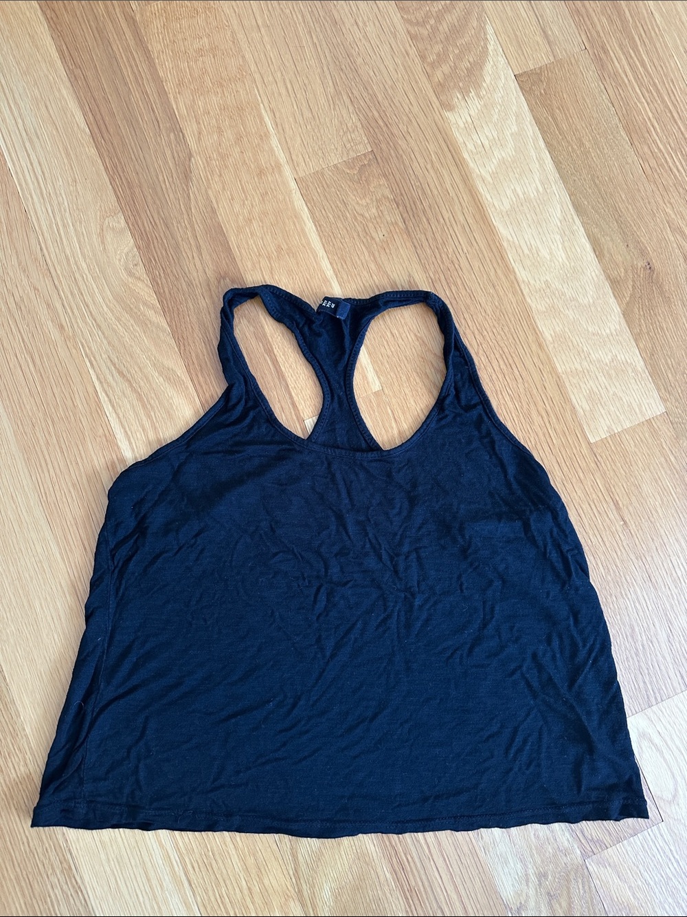 Emma & Sam Black Racerback Tank